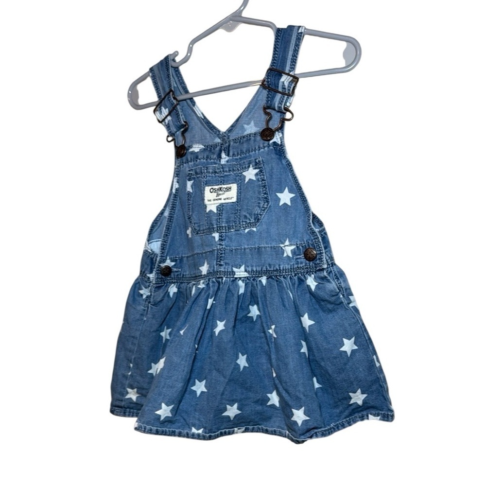 Oshkosh B’gosh Baby Girl Starry Denim Skirtall Size 18 Months - Picture 3 of 9